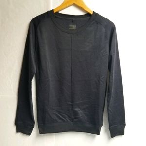 Zara Man Black Pullover Round Neck Sweatshirt S